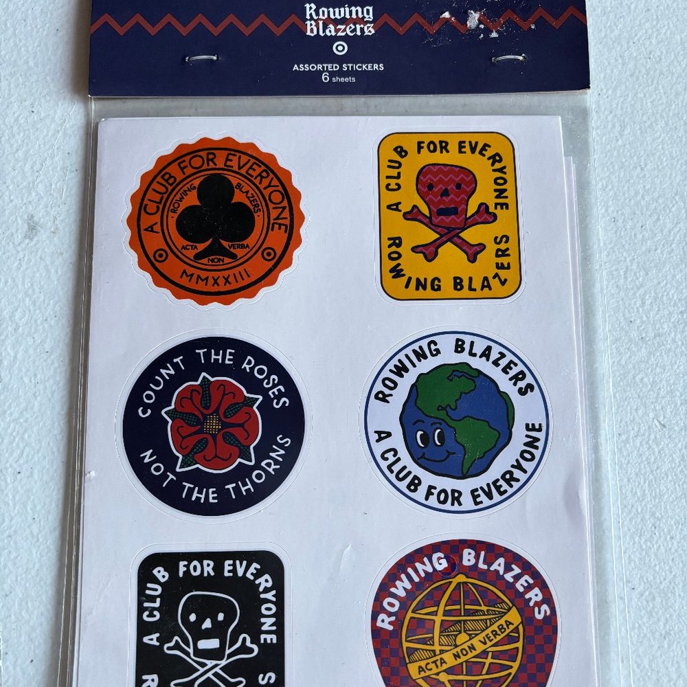 Rowing Blazers x Target Collab Graphic Assorted Waterproof Sticker Sheets